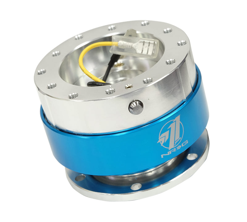 NRG Quick Release - Black Body/ Blue Chrome Ring - Racecraft Industries