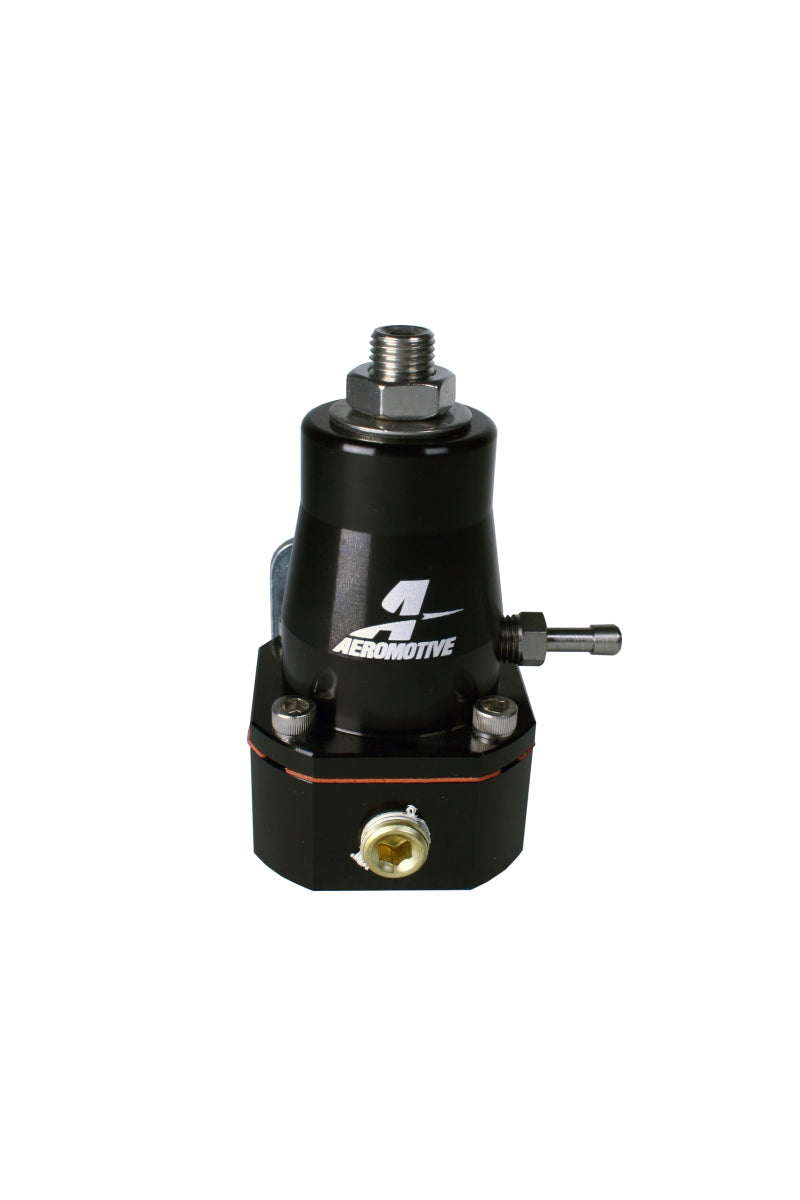 Aeromotive Adjustable Regulator Billet EFI Bypass - (2) -6 Inlets/(1) -6 Return - Black - Racecraft Industries
