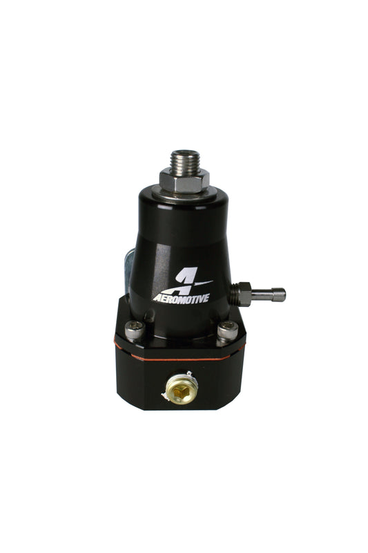 Aeromotive Adjustable Regulator Billet EFI Bypass - (2) -6 Inlets/(1) -6 Return - Black - Racecraft Industries