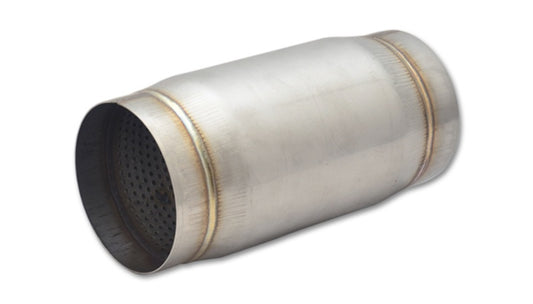 Vibrant SS Race Muffler 4in inlet/outlet x 9in long - Racecraft Industries