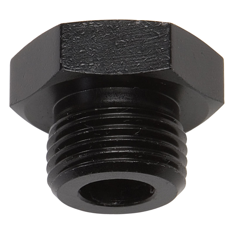 Russell Performance -8 AN Straight Thread Plug (Black) - Racecraft Industries