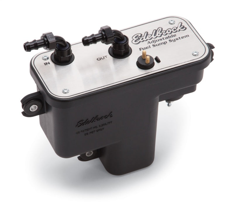 Edelbrock Fuel System Universal Fuel Sump Module Adjustable Fuel Sump Tank Only 255 LPH - Racecraft Industries