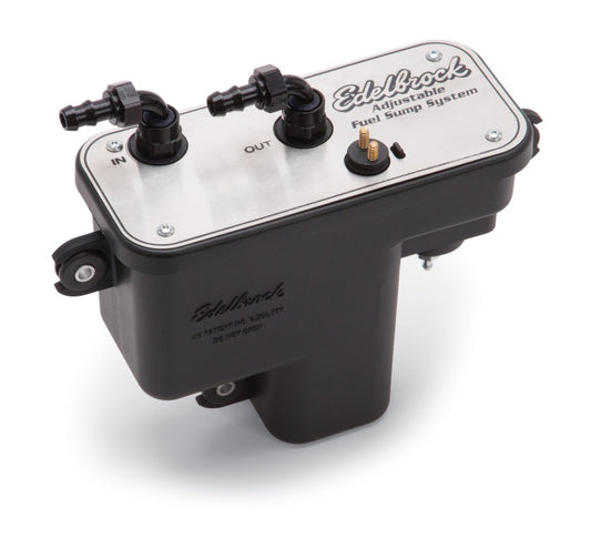 Edelbrock Fuel System Universal Fuel Sump Module Adjustable Fuel Sump Tank Only 255 LPH - Racecraft Industries