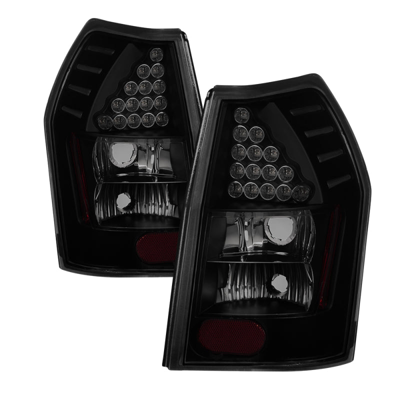 xTune Dodge Magnum 05-08 LED Tail Lights - Black Smoked ALT-JH-DMAG05-LED-BSM - Racecraft Industries