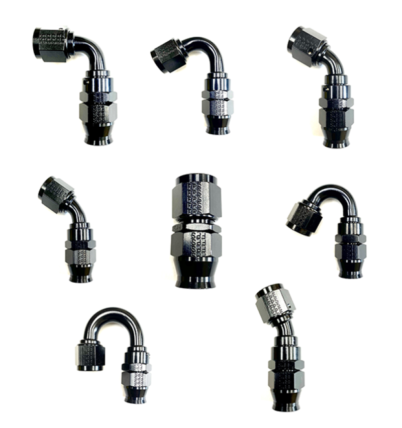 Fragola -10AN Real Street x 30 Degree Hose End Black For PTFE Hose - Racecraft Industries