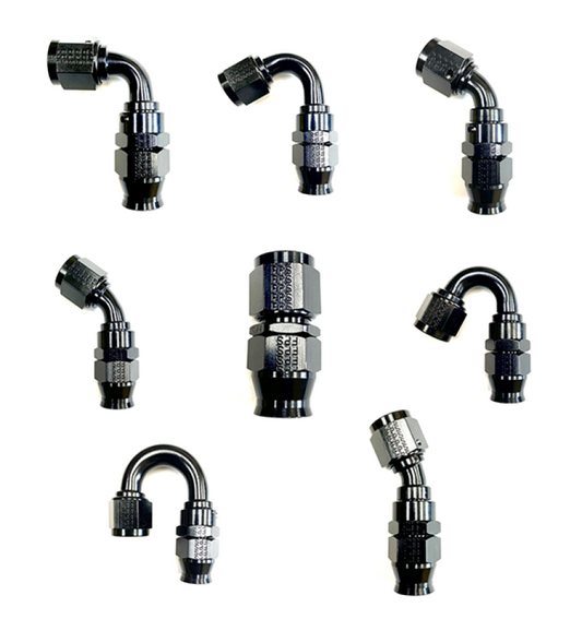 Fragola -10AN Real Street x 30 Degree Hose End Black For PTFE Hose - Racecraft Industries