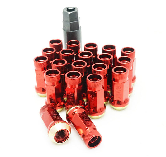Wheel Mate Muteki SR45R Lug Nut Kit Lock Set 12x1.5 45mm - Red - Racecraft Industries