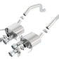 Borla 15 Chevy Corvette C7 ZO6 6.2L w/o AFM w/ NPP ATAK Quad RD RL AC Tips Center Rear Exit Exh - Racecraft Industries