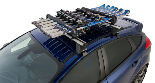 Rhino-Rack Universal Ski/Snowboard Carrier - Fits 6 Pairs of Skis or 4 Snowboards - Black - Racecraft Industries