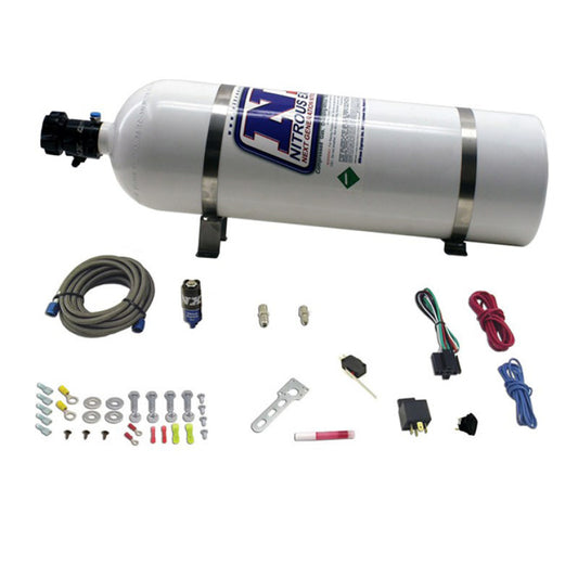 Nitrous Express Diesel Dry Nitrous Kit w/15lb Bottle/Mounting Hardware for 50HP - Racecraft Industries