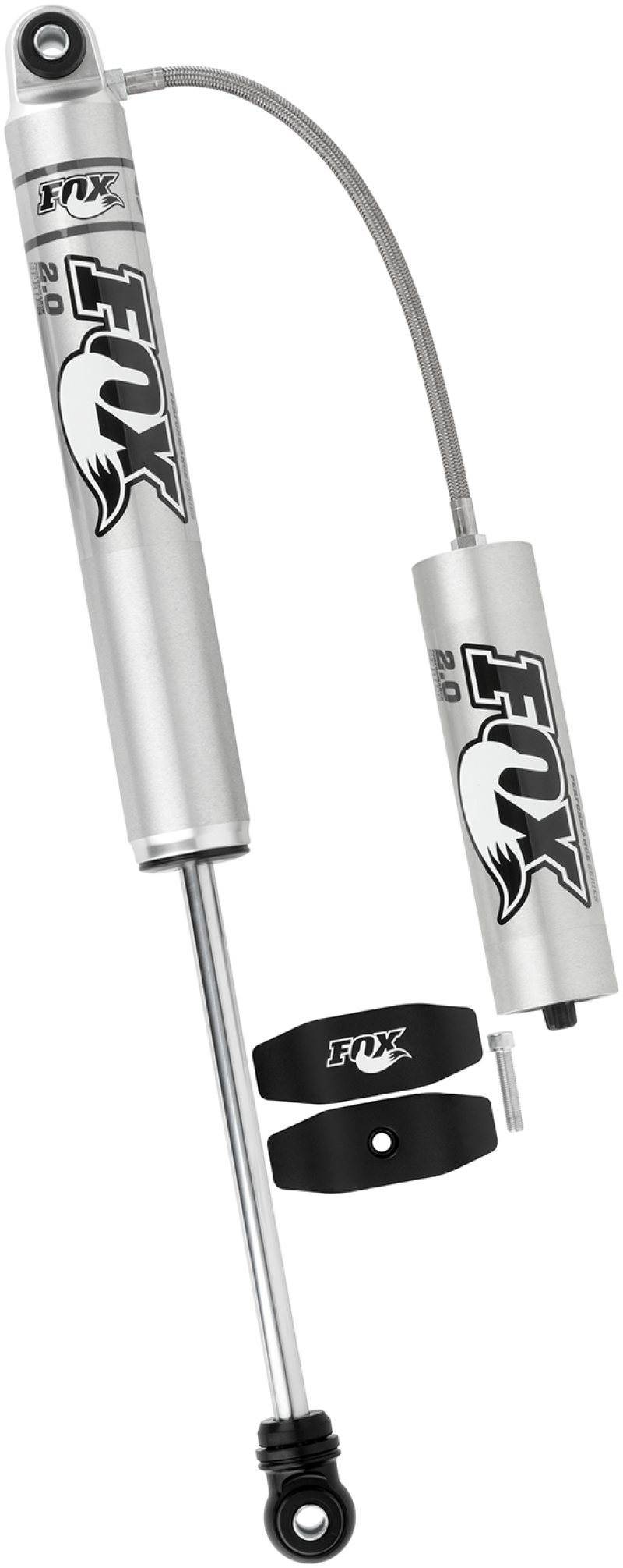 Fox 2.0 Performance Series 10.1in. Smooth Body R/R Shock Aluminum / Std Travel / Eyelet Ends - Black - Racecraft Industries