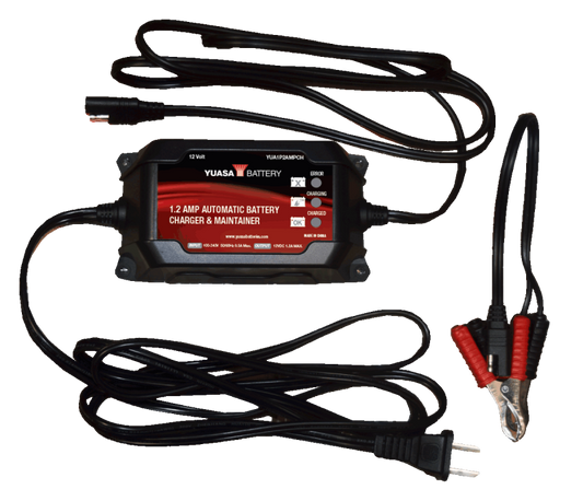 Yuasa 1.2 Amp Charger & Maintainer - 12V - Racecraft Industries