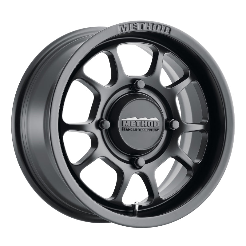 Method MR409 Bead Grip 15x7 / 5+2/38mm Offset / 4x136 / 106.25mm CB Matte Black Wheel - Racecraft Industries