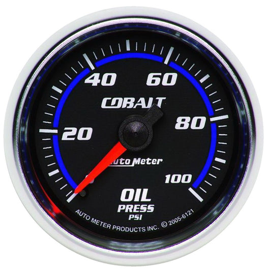 Autometer Cobalt 52mm 100 PSI Mechanical Oil Pressure Gauge - Racecraft Industries