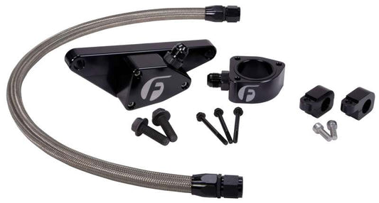 Fleece Performance 03-07 Manual Transmission Cummins Coolant Bypass Kit w/ SS Braided Line - Racecraft Industries