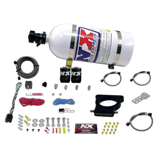 Nitrous Express GM LS 78mm 3-Bolt Nitrous Plate Kit (50-350HP) w/10lb Bottle - Racecraft Industries