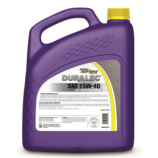 Royal Purple Duralec Super Diesel 15W-40 CK-4 Motor Oil - 1 Gallon - Racecraft Industries
