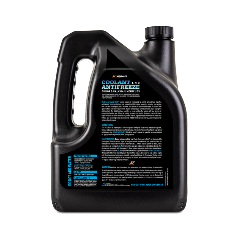 Mishimoto Liquid Chill EG Coolant, European/Asian Vehicles, Blue - Racecraft Industries
