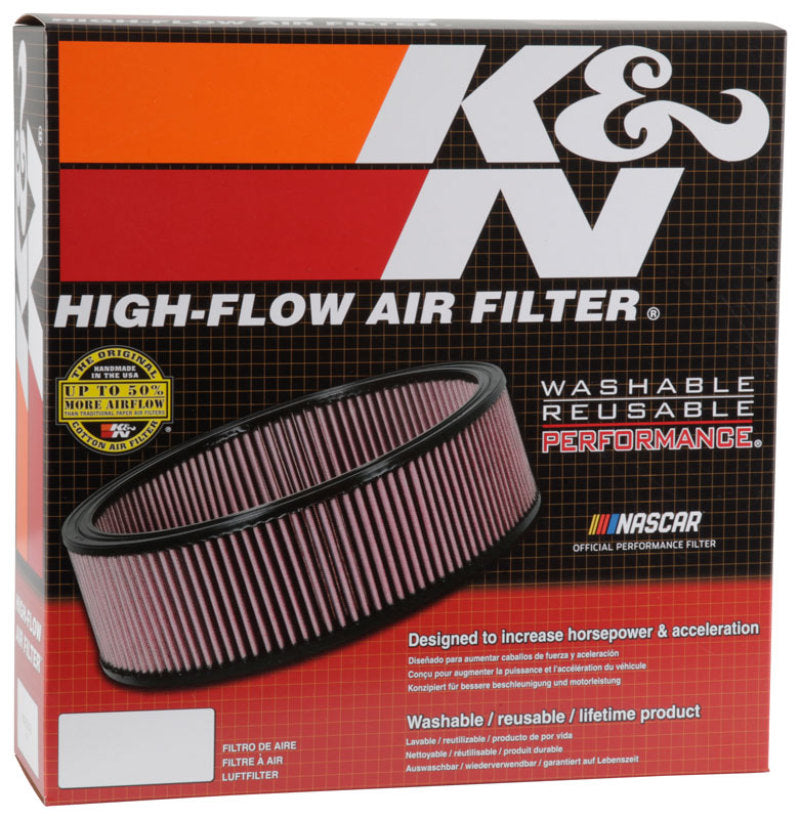K&N Custom Round Air Filter 14in OD 12in ID 4in Height - Racecraft Industries