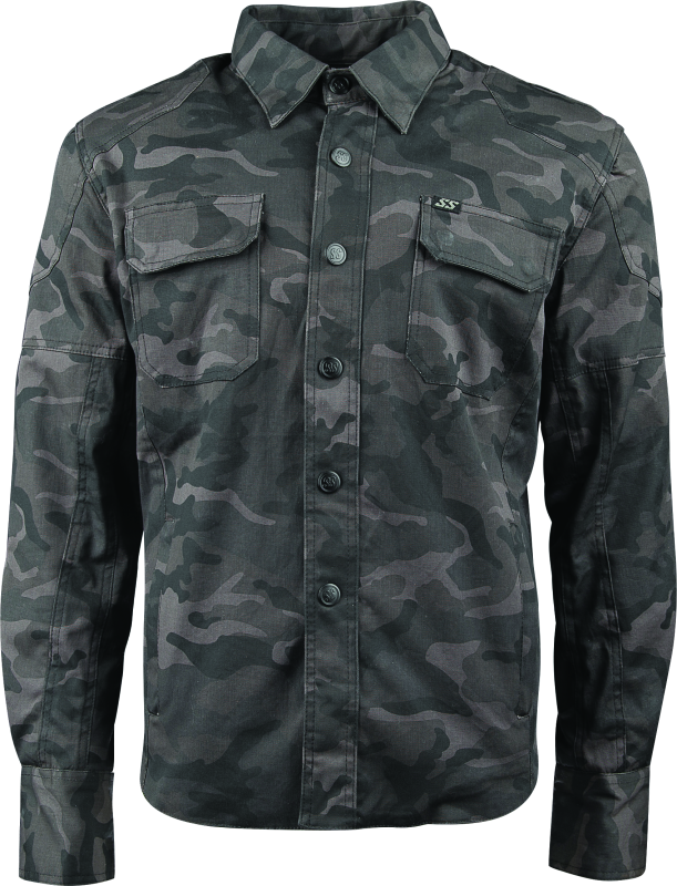 Speed and Strength Call to Arms Moto Shirt Camouflage - Large - Racecraft Industries