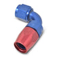 Russell Performance -6 AN Red/Blue 90 Degree Full Flow Hose End - Racecraft Industries