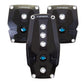 NRG Brushed Aluminum Sport Pedal M/T - Black w/Black Rubber Inserts - Racecraft Industries