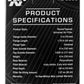 K&N Universal Rubber Filter - Round Tapered 6in Base OD x 3in Flange ID x 6in H - Racecraft Industries