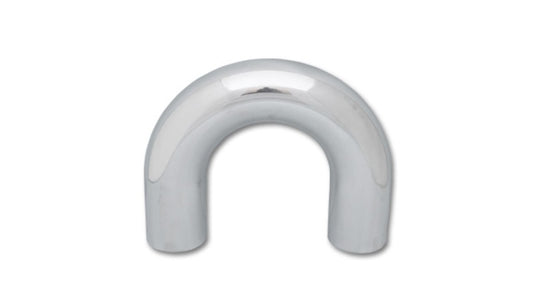 Vibrant 3in O.D. Universal Aluminum Tubing (180 degree Bend) - Polished - Racecraft Industries
