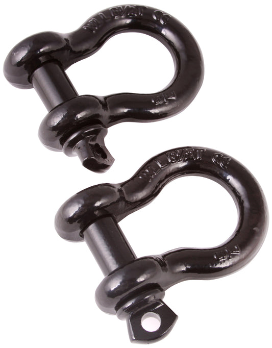 Rugged Ridge Black 7/8th Inch D-Shackles - Racecraft Industries
