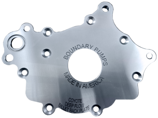 Boundary 2011+ Ford Coyote (All Types) V8 Billet Pump Plate - Racecraft Industries