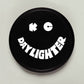 KC HiLiTES 6in. Round Hard Cover for Daylighter/SlimLite/Pro-Sport (Single) - Black w/White Smile - Racecraft Industries