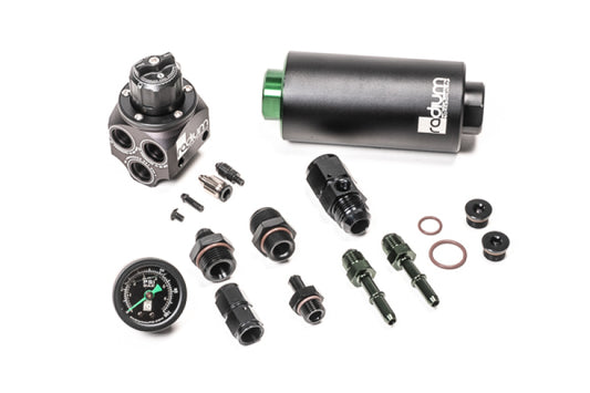 Radium Engineering 01-06 BMW E46 M3 Fuel Pressure Regulator & Fuel Filter Kit w/ Microglass Filter - Racecraft Industries