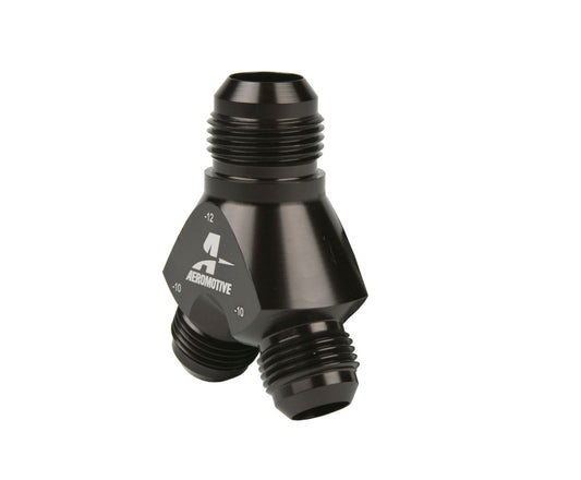 Aeromotive Y-Block - AN-12 - 2x AN-10 - Racecraft Industries