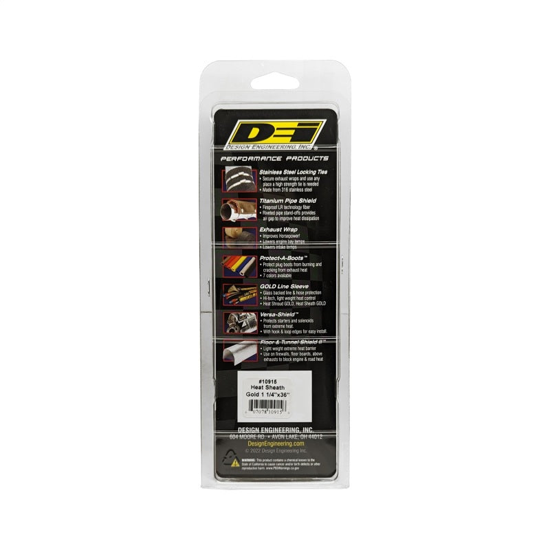 DEI Heat Sheath GOLD 1-1/4in x 36in - Racecraft Industries