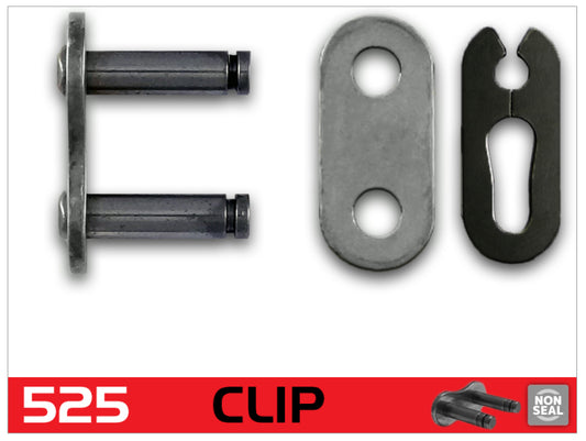 RK Chain 525 Clip Link - Natural - Racecraft Industries