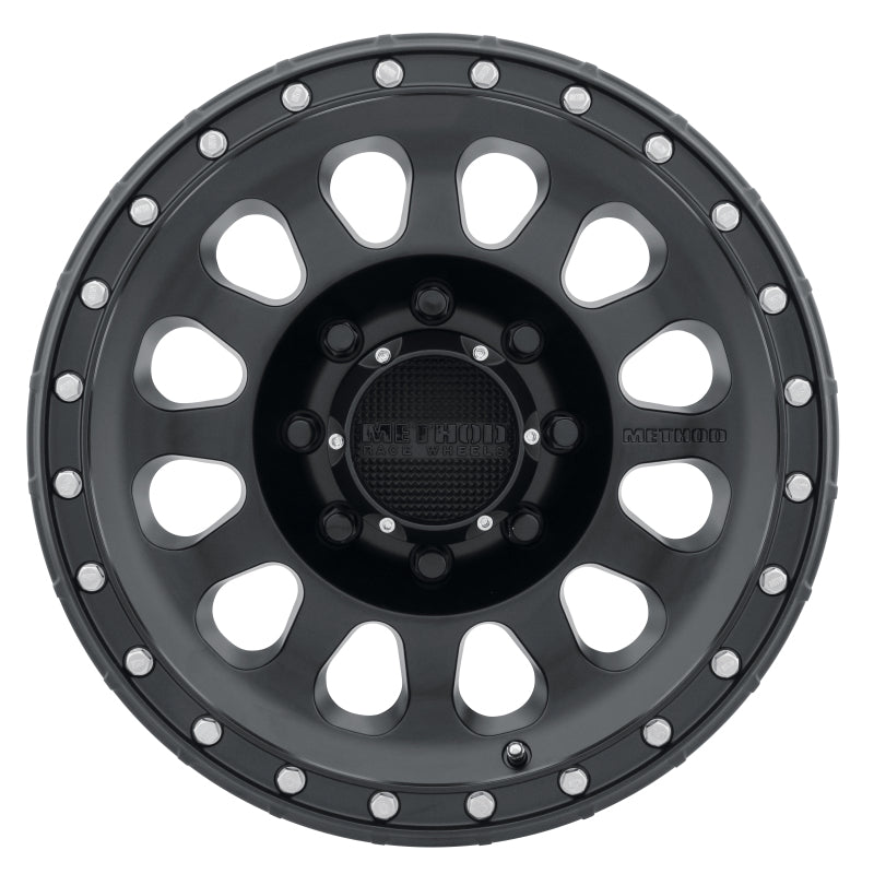 Method MR315 17x9 -12mm Offset 8x6.5 130.81mm CB Matte Black Wheel - Racecraft Industries