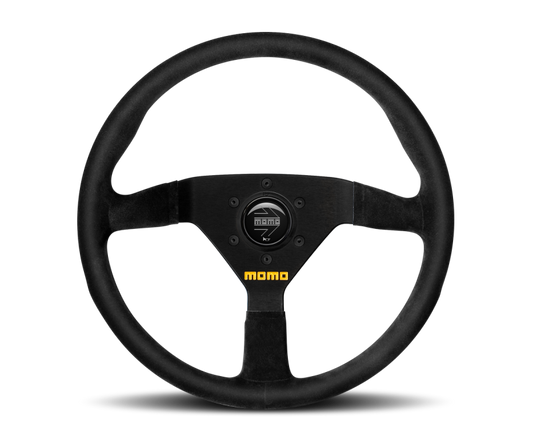 Momo MOD78 Steering Wheel 320 mm - Black Leather/Black Spokes - Racecraft Industries