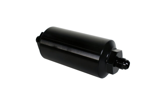 Aeromotive In-Line Filter - (AN-6 Male) 10 Micron Microglass Element Bright Dip Black Finish - Racecraft Industries