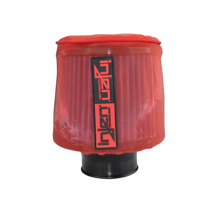 Injen Red Water Repellant Pre-Filter fits X-1010 X-1011 X-1017 X-1020 5in Base/5in Tall/4in Top - Racecraft Industries