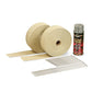 DEI Exhaust Wrap Kit - Tan Wrap & Aluminum HT Silicone Coating (Aerosol) - Racecraft Industries