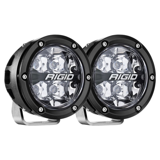 Rigid Industries 360-Series 4in LED Off-Road Spot Beam - RGBW (Pair) - Racecraft Industries
