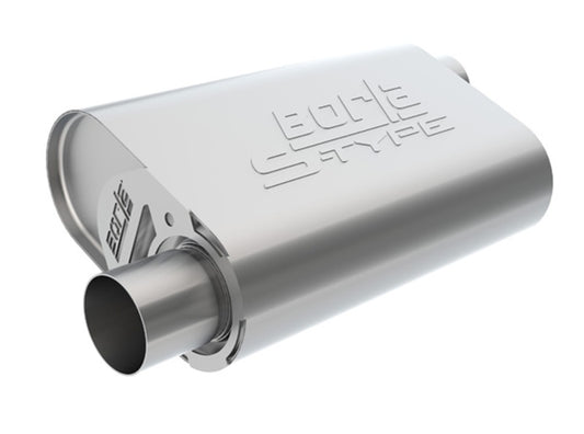 Borla CrateMuffler LS3 S-Type 2.50in Offset/Offset 14inx4.35inx9in Oval Muffler - Racecraft Industries