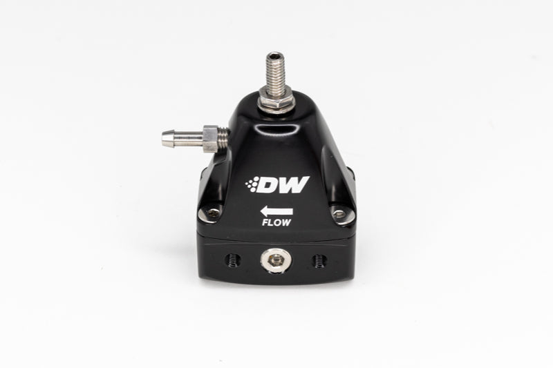 DeatschWerks DWR1000iL In-Line Adjustable Fuel Pressure Regulator - Black - Racecraft Industries