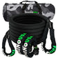 Rhino USA 7/8In X 30Ft Kinetic Rope Recovery Kit W/Soft Shackles (Black) - Racecraft Industries