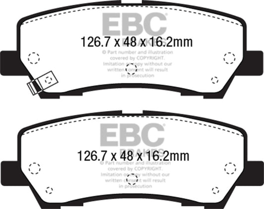 EBC 2015+ Ford Mustang 5.0L (w/Performance Package) Bluestuff Rear Brake Pads - Racecraft Industries