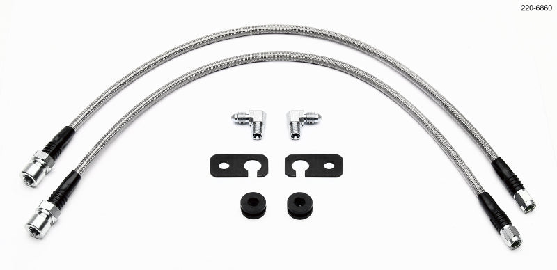 Wilwood Flexline Kit 2002 Acura RSX 5 Lug w/ Forged Dynalite Front Caliper - Racecraft Industries