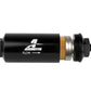 Aeromotive In-Line Filter - (AN-6 Male) 10 Micron Fabric Element Bright Dip Black Finish - Racecraft Industries