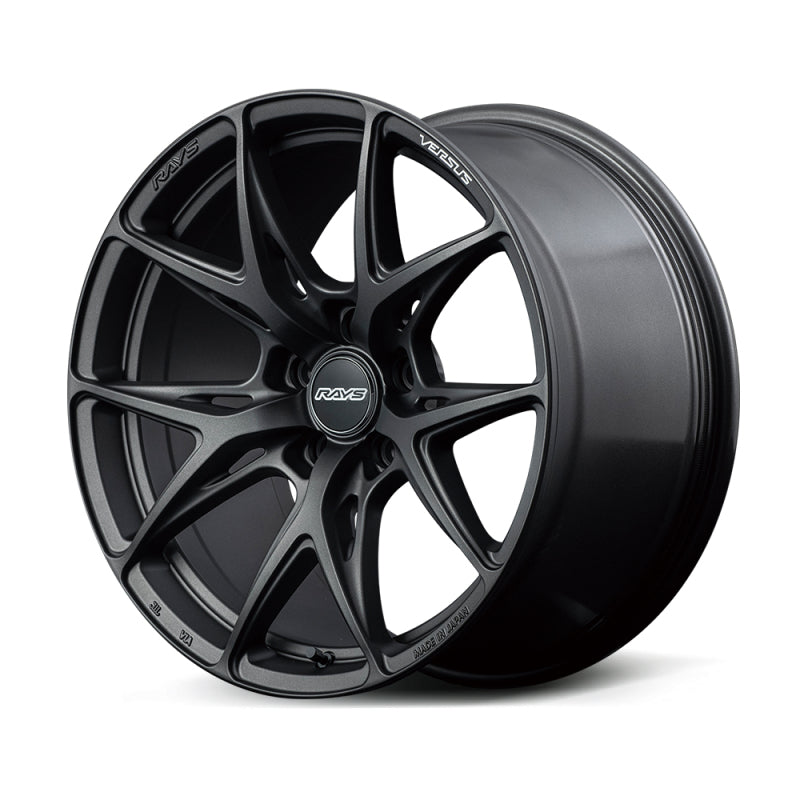 Versus VV21S 18X9.5 +38 5-100 Matte Super Dark Gunmetal - Racecraft Industries