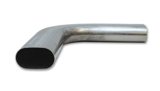 Vibrant 3.5in Oval (Nominal Size) T304 SS 90 deg Mandrel Bend 6in x 6in leg lengths - Racecraft Industries