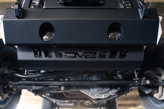 DV8 Offroad 18-23 Jeep Wrangler JL/JT Front Bumper Sway-Bar Disconnect Motor Skid Plate - Racecraft Industries